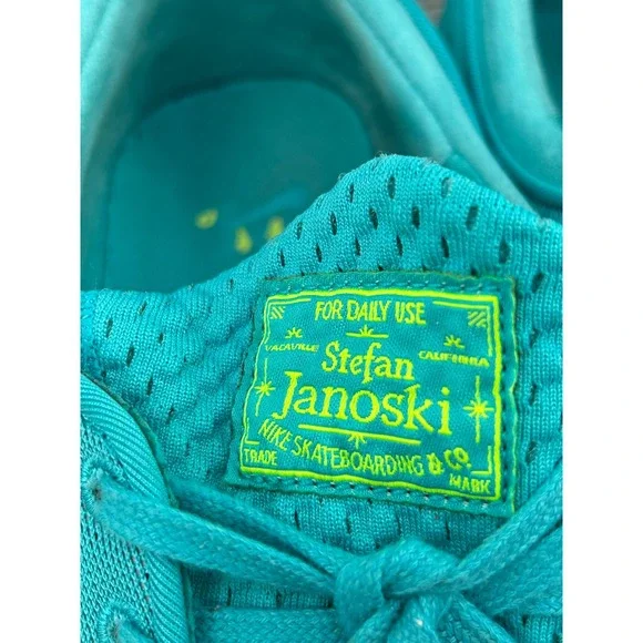Nike SB Stefan Janoski Max Hyper Jade Volt Mens 11 Skate Shoes 631303-330 - Picture 3 of 15